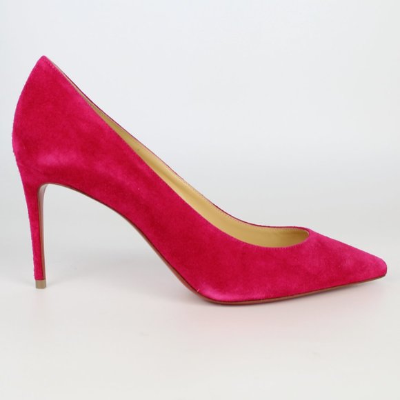NEW Christian Louboutin Kate Suede Heeled Pump - Picture 5 of 13